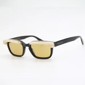 NEW GUCCI UNISEX LIMITED EDITION SUNGLASSES GUCCI GG1166S 001 NEW GUCCI GG1166S 001 UNISEX SQUARE BLACK BEIGE SUNGLASSES  main image 4